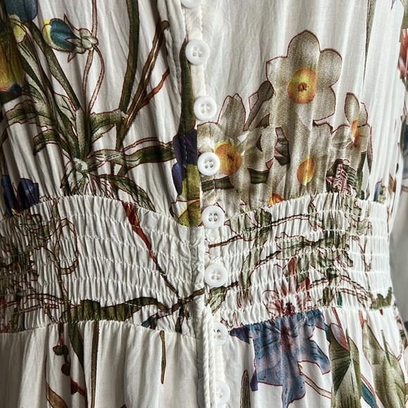 Floral Maxi Dress - White - Picture 4 of 11